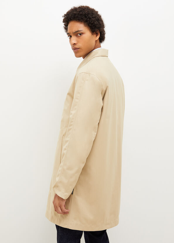 Beige Men's Liu Jo Padded Trench Jackets | UHQ-834569