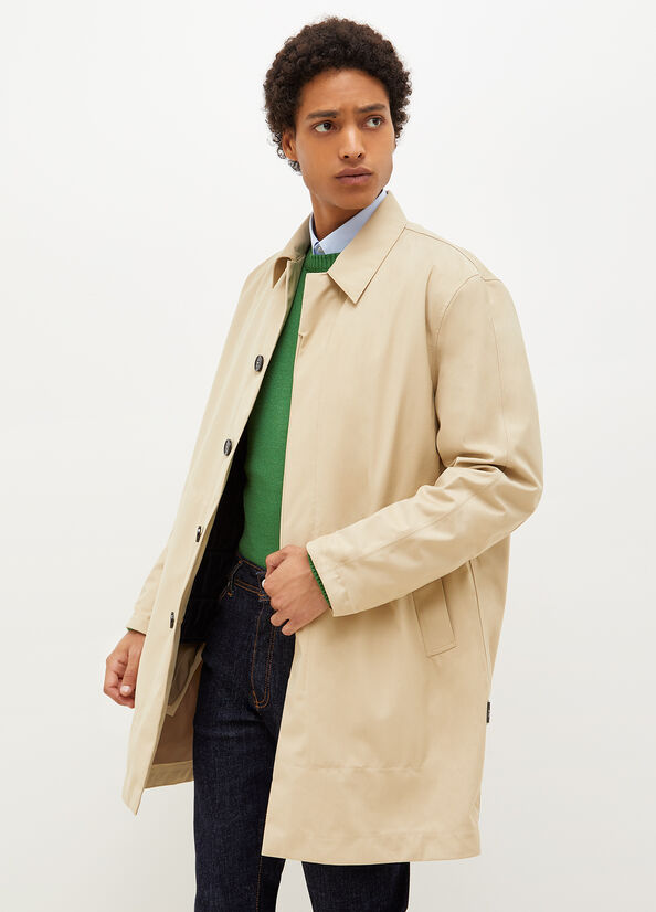 Beige Men\'s Liu Jo Padded Trench Jackets | UHQ-834569