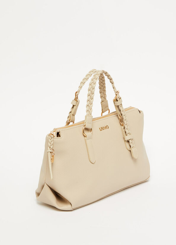 Beige Women's Liu Jo Eco-Friendly Handbag | JER-418762