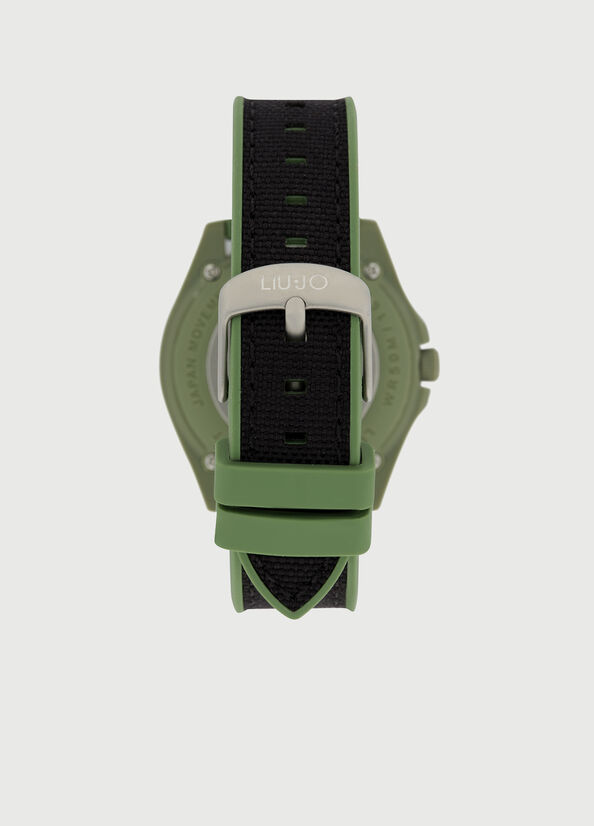 Black / Green Men's Liu Jo Eco-Sustainable Watches | ECB-061782