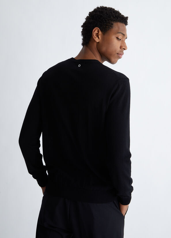 Black Men's Liu Jo In Pure Sweaters | XVM-316097