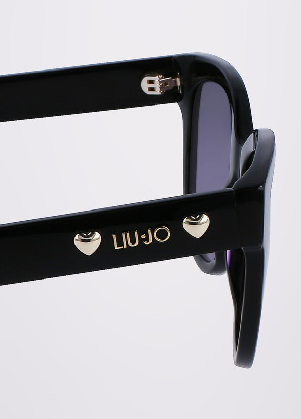 Black Women's Liu Jo Acetate Sunglasses | USJ-509268