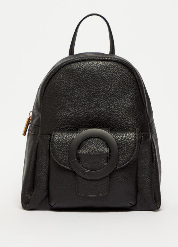 Black Women's Liu Jo Eco-Friendly Backpacks | JFN-329467