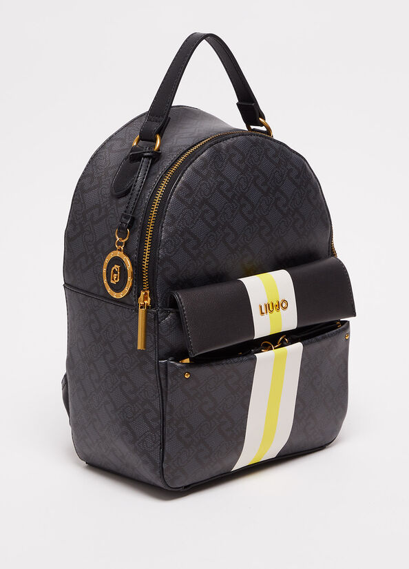 Black Women's Liu Jo Eco-Friendly Backpacks | NJQ-849703