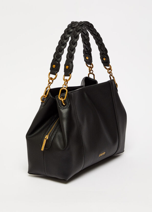 Black Women's Liu Jo Eco-Friendly Shoulder Bags | PKE-170236