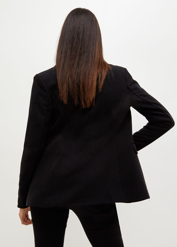 Black Women's Liu Jo Fabric Blazer Jackets | LKG-825109