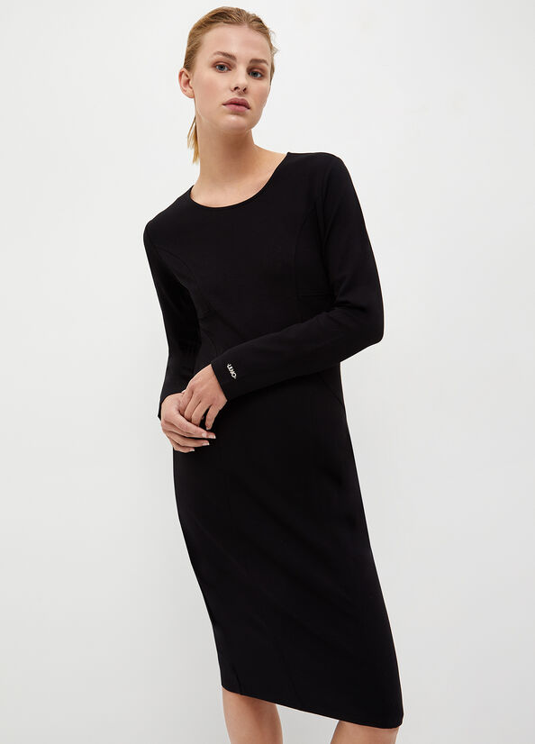 Black Women\'s Liu Jo Jersey Dress | HGD-460152