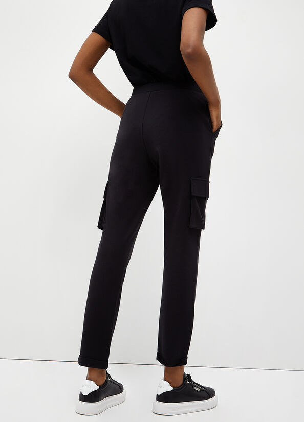 Black Women's Liu Jo Jogging In Jersey Pants | IDE-297480