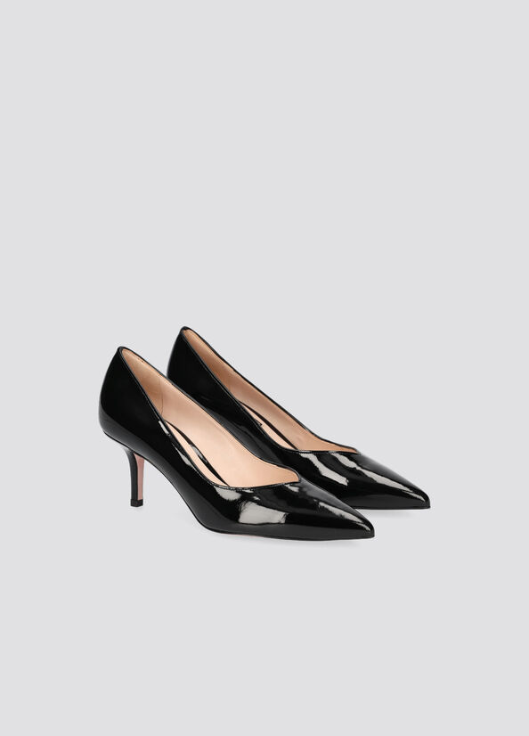 Black Women's Liu Jo Patent Leather High Heels | TLG-924671