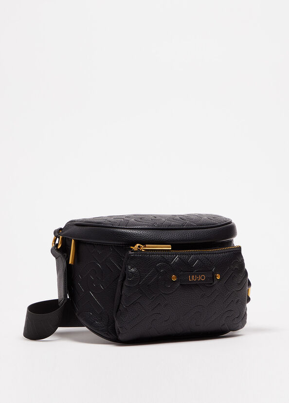 Black Women's Liu Jo Pouch With Logo Belt Bags | DPG-568127