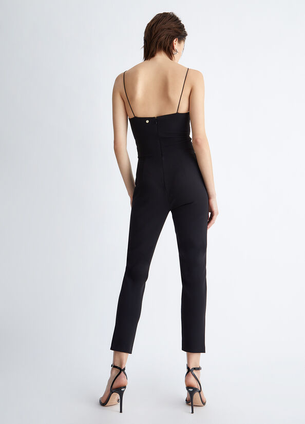 Black Women's Liu Jo Smart Jumpsuit Dress | BVI-970153