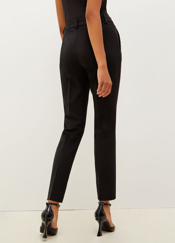 Black Women's Liu Jo Twill Chinos Pants | FYR-789546