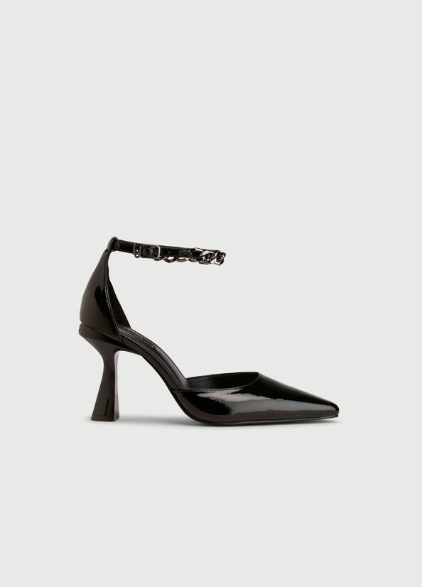 Black Women's Liu Jo Two-Piece Patent Leather High Heels | SLK-857342