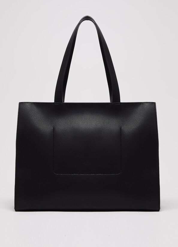 Black Women's Liu Jo With Logo Shoulder Bags | ATV-518234