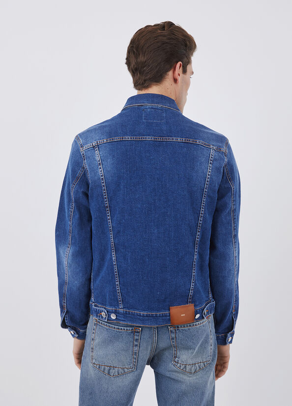 Blue Men's Liu Jo Denim Jackets | DNE-731685