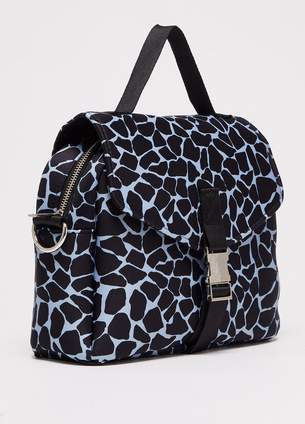 Blue Women's Liu Jo Animal Print Trunk Handbag | PCJ-147532