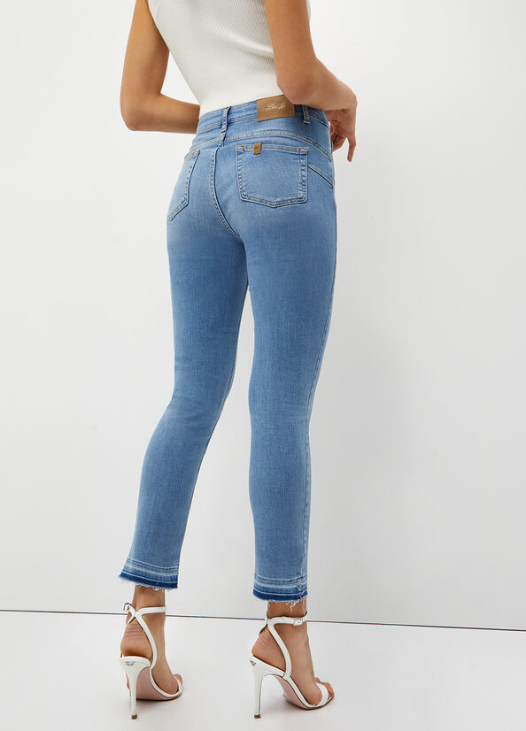 Blue Women's Liu Jo Bottom Up Skinny Jeans | MGT-654082