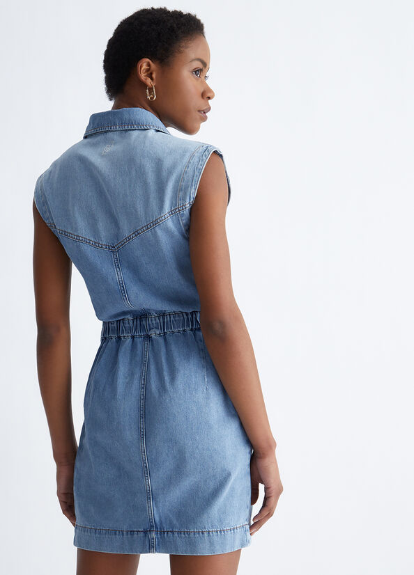 Blue Women's Liu Jo Denim Dress | LIW-534267