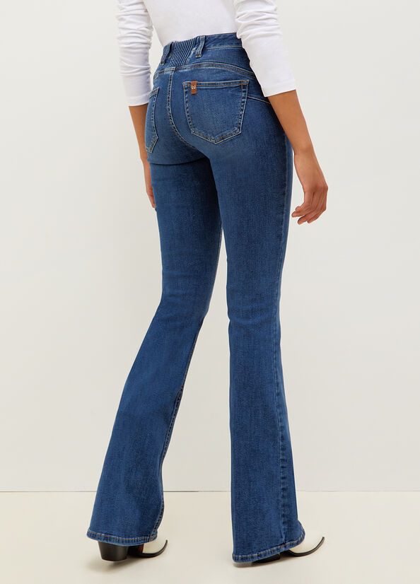 Blue Women's Liu Jo Eco-Friendly Straight-Fit Jeans | JEP-012487