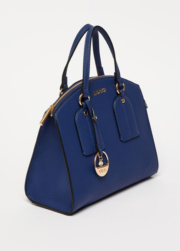 Blue Women's Liu Jo Eco-Friendly With Charm Handbag | RQX-035189