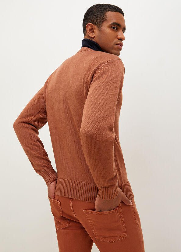 Brown Men's Liu Jo Cotton And Sweaters | FJQ-970316