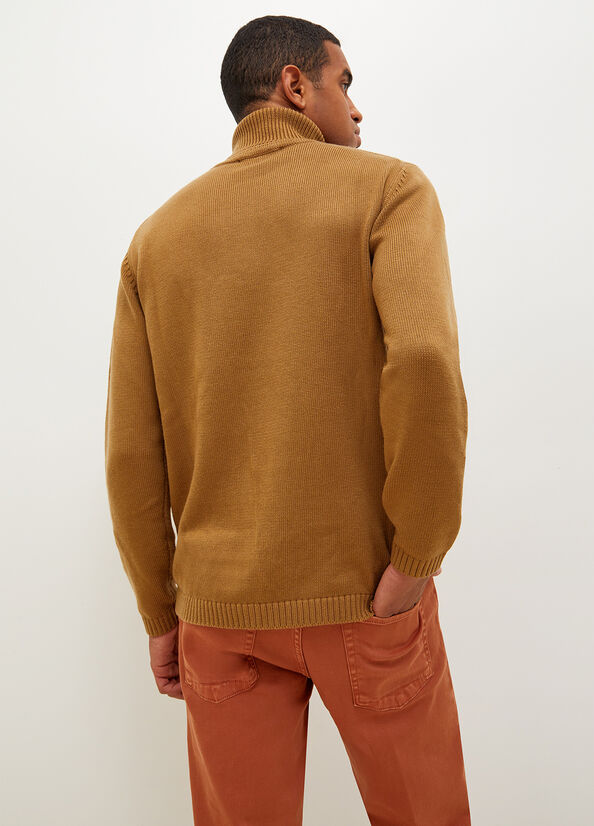 Brown Men's Liu Jo Cotton Sweaters | IZY-108346