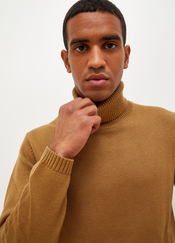 Brown Men's Liu Jo Cotton Sweaters | IZY-108346