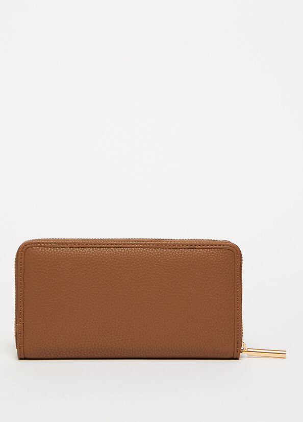 Brown Women's Liu Jo Eco-Friendly Zip-Around Wallets | VJT-679350