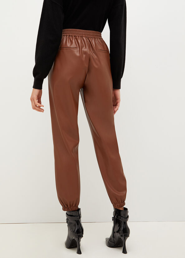 Brown Women's Liu Jo Fabric Pants | GHX-983615