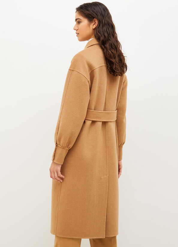 Brown Women's Liu Jo Long In Blend Coats | XDT-234590