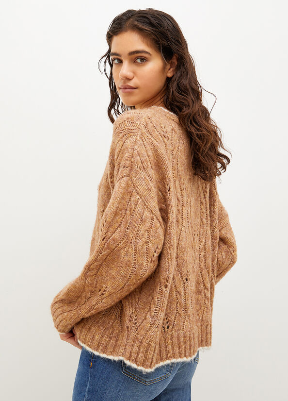 Brown Women's Liu Jo Wool And Alpaca Sweaters | TES-204751