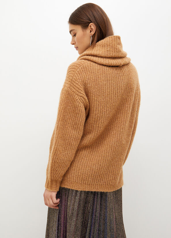 Brown Women's Liu Jo Wool Blend Sweaters | USB-915307