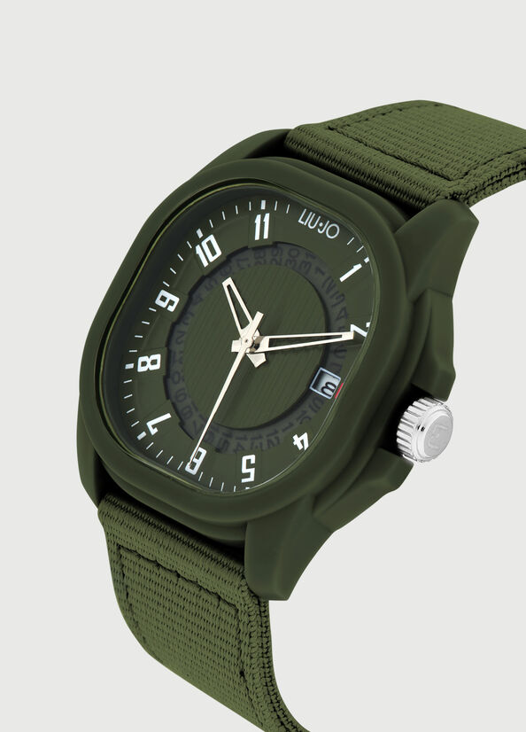 Green Men's Liu Jo Eco-Sustainable Watches | RAE-021754