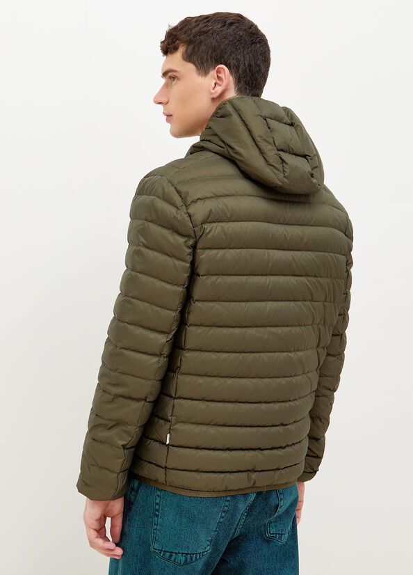 Green Men's Liu Jo Padded With Hood Jackets | OST-136879