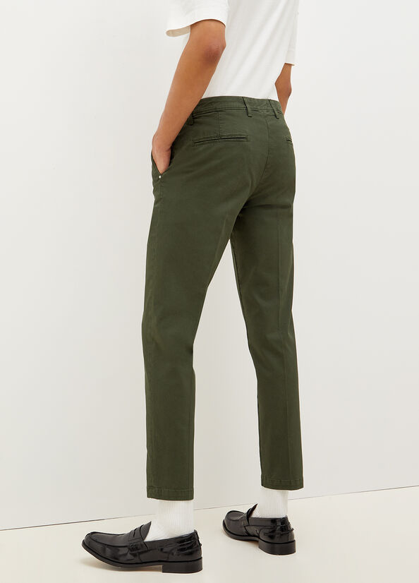 Green Men's Liu Jo Super Slim Chino Pants | DHB-468395