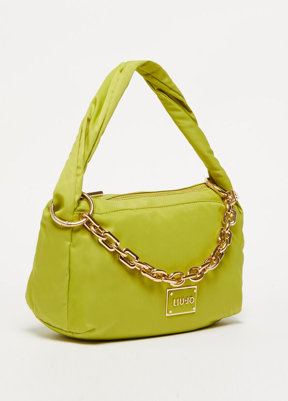 Green Women's Liu Jo Shoulder With Charm Shoulder Bags | UTZ-708936