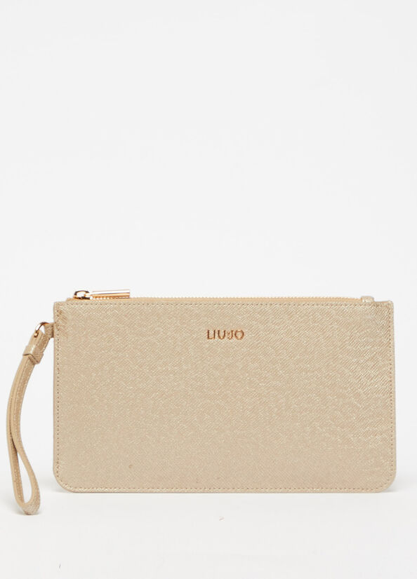 Light Gold Women's Liu Jo With Logo Crossbody Bags | OCT-658210