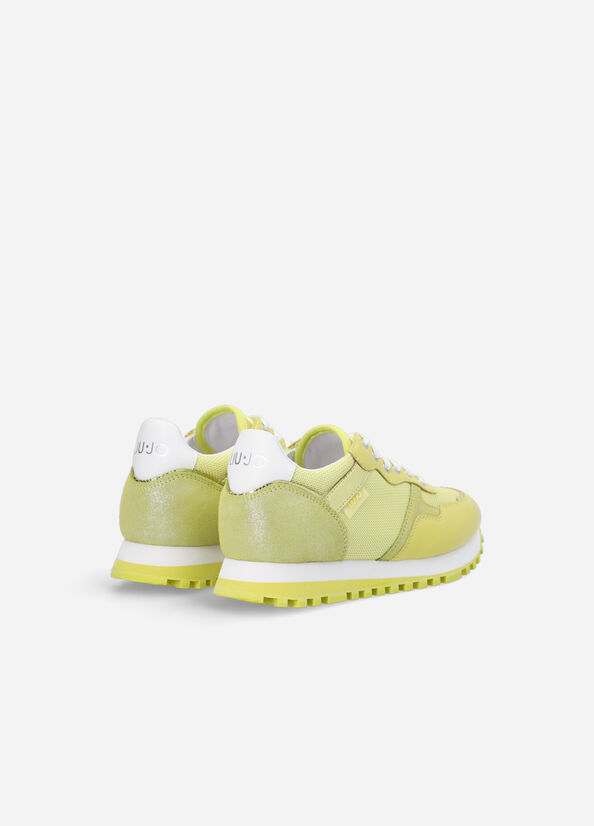 Light Green Women's Liu Jo Brighty Mesh Sneakers | VDY-456308