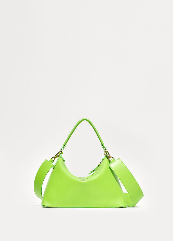 Light Green Women\'s Liu Jo Small Hobo In Leather Crossbody Bags | KZN-503879