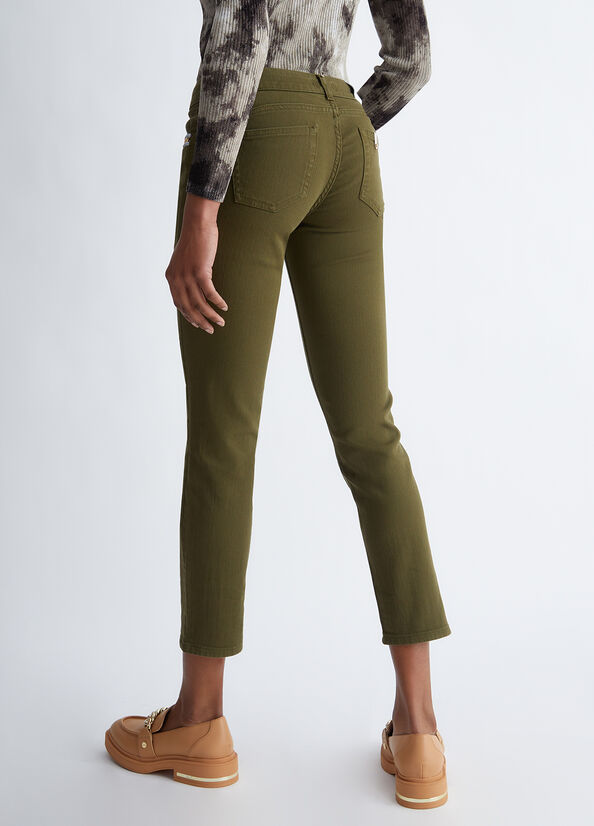 Olive Women's Liu Jo Bottom Up Pants | XKC-795410