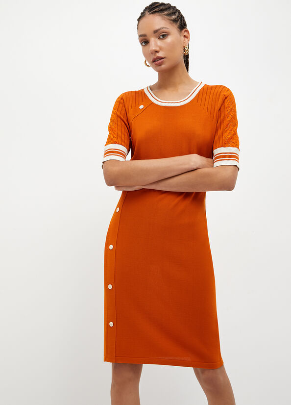 Orange Women\'s Liu Jo Eco-Friendly Knit Dress | HNI-480763