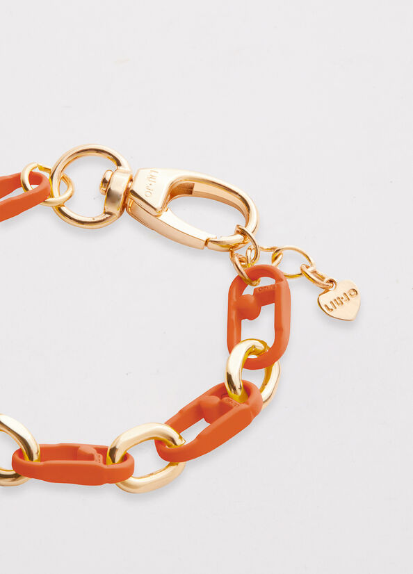 Orange Women's Liu Jo Monogram Bracelet Jewelry | MYS-689145