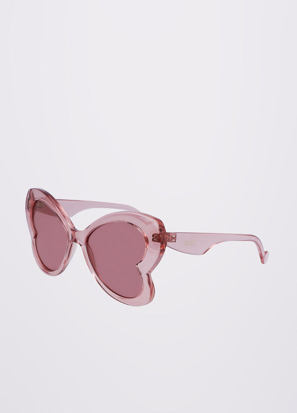 Pink Women's Liu Jo Butterfly Sunglasses | JQT-895731