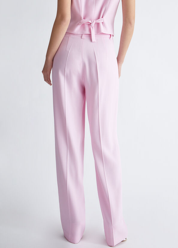 Pink Women's Liu Jo Eco-Friendly Francoise Pants | AJL-930218