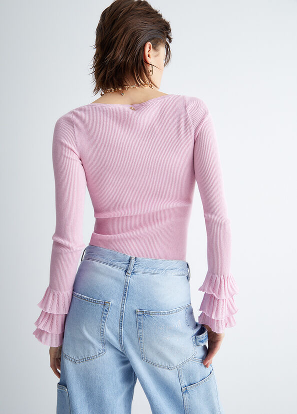 Pink Women's Liu Jo Eco-Friendly Sweaters | HYF-621748