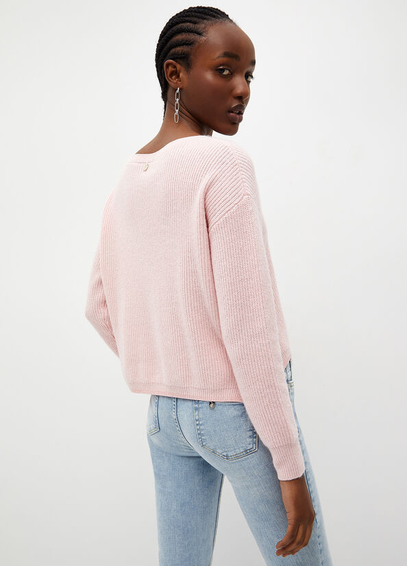 Pink Women's Liu Jo Eco-Friendly Sweaters | XTM-539687