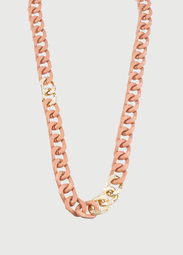 Pink Women\'s Liu Jo Necklace With Enameled Chains Jewelry | SUN-231980