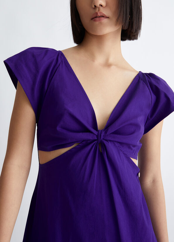 Purple Women's Liu Jo Poplin Dress | OLB-240935