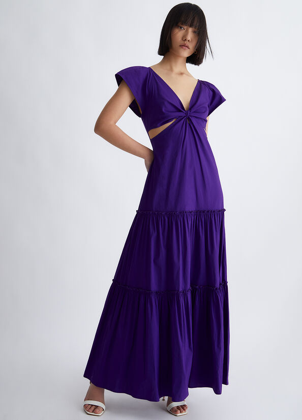 Purple Women\'s Liu Jo Poplin Dress | OLB-240935