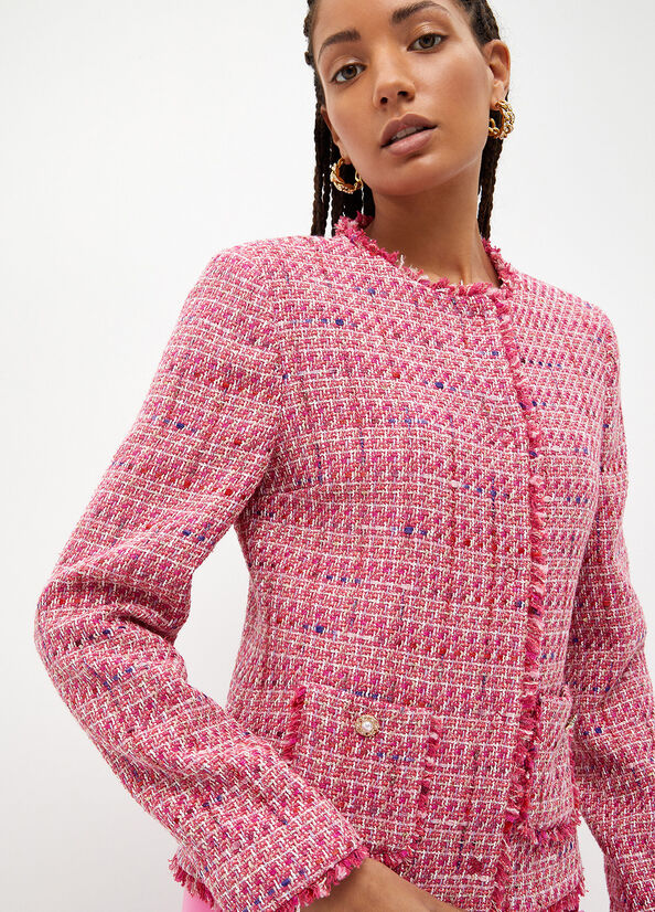 Red Women's Liu Jo Bouclé Jackets | OJL-468593